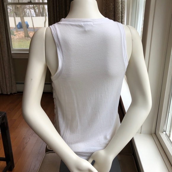 J Crew White Daisy Overlay Tank Top XS - Picture 2 of 7
